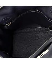 Pre-Owned Hermes Kelly Handbag Togo with Palladium Hardware