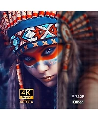 Artsea Smart Projector with WiFi and Bluetooth,Tripod Including,2025 Upgrade Android Tv Os,4K Support Native 1080P,Keystone Correction,Compatible with