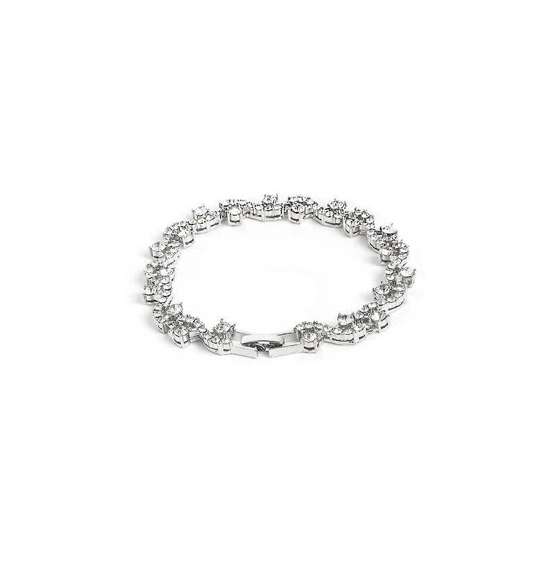 Sohi Women's Floral Stone Statement Bracelet
