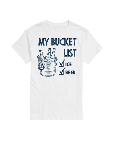 Airwaves Men's Bucket List Ice Beer Summer Short Sleeve T-Shirt