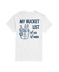 Airwaves Men's Bucket List Ice Beer Summer Short Sleeve T-Shirt