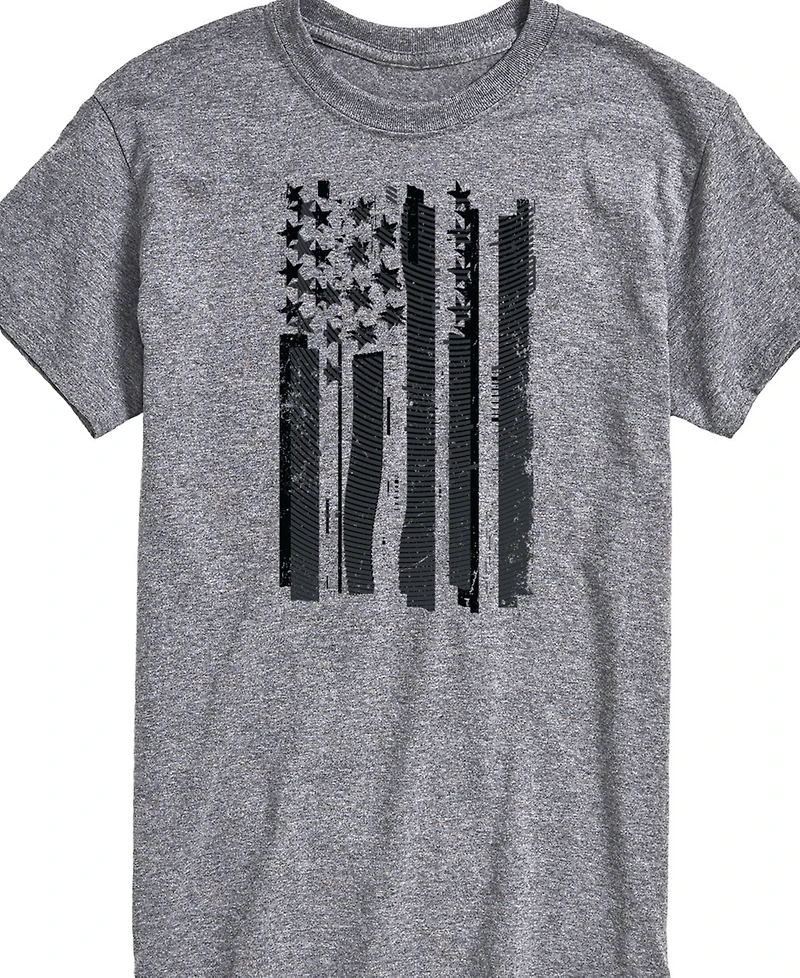 Airwaves Men's Glitch American Flag Short Sleeve T-Shirt