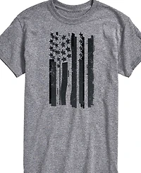 Airwaves Men's Glitch American Flag Short Sleeve T-Shirt