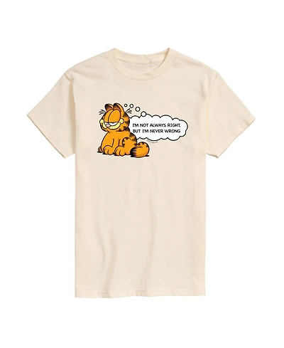 Airwaves Men's Garfield Always Right Short Sleeve T-Shirt