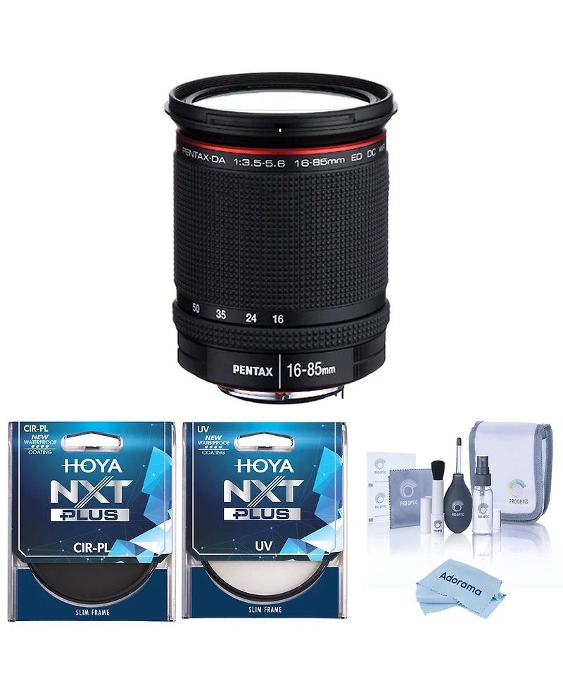 Pentax Hd Pentax-da 16-85mm f/3.5-5.6 Ed Dc Wr Lens, Bundle with Hoya 77mm Uv and Cpl Filters