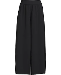 Lands' End Women's Creaseless High Rise Palazzo Crop Pants