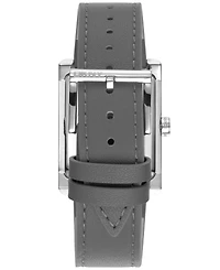 Dkny Women's Westside Maxi Gray Leather Strap Watch, 41mm