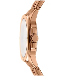 Dkny Women's Brooklyn Midi Rose Gold-Tone Stainless Steel Bracelet Watch, 34mm