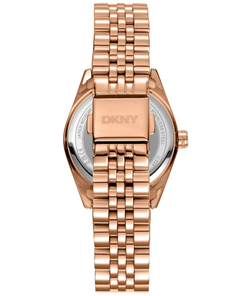 Dkny Women's Nolita Rose Gold-Tone Stainless Steel Bracelet Watch, 32mm