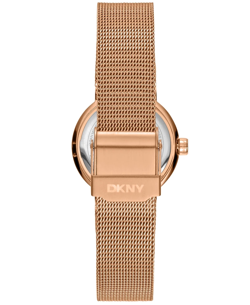 Dkny Women's Eastside Rose Gold-Tone Stainless Steel Bracelet Watch, 28mm