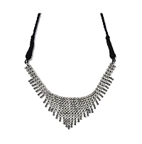 Sohi Women's Silver-Plated Statement Necklace