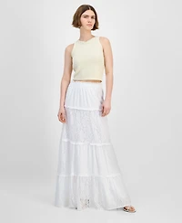 And Now This Women's Lace Eyelet Maxi Skirt, Exclusively at Macy's