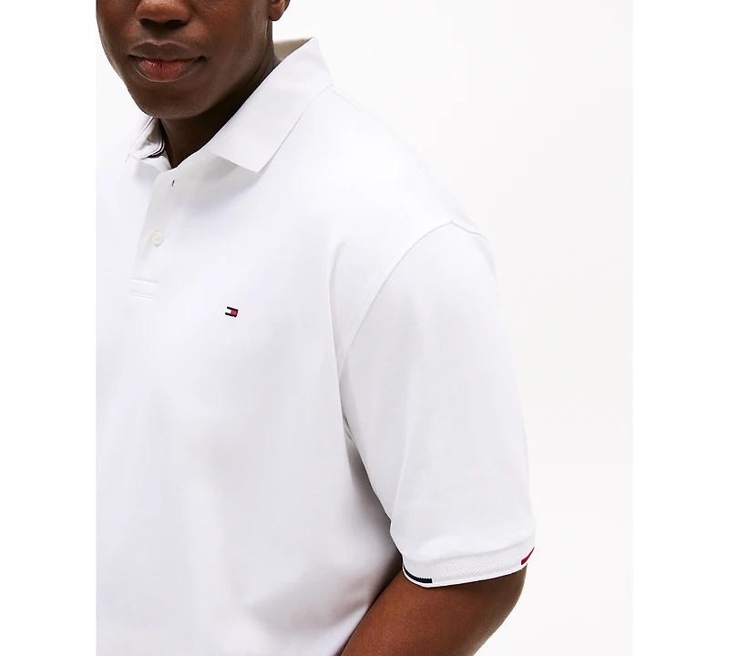 Tommy Hilfiger Men's Big & Tall Flag-Cuff Polo Shirt