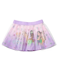 Moana Toddler Girls Princess Upf 50+ Tankini Top, Mesh Modest Swimsuit Skirt and Bikini Bottom 3 Piece