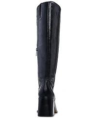 Vince Camuto Women's Sangeti Snip-Toe Block-Heel Knee-High Boots