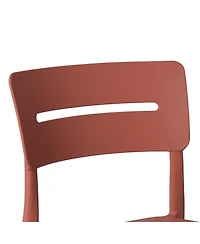 3-Piece Outdoor Resin Patio Bistro Set with Stackable Dining Chairs