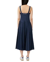 Lacoste Usa Women's Pleated Midi Dress
