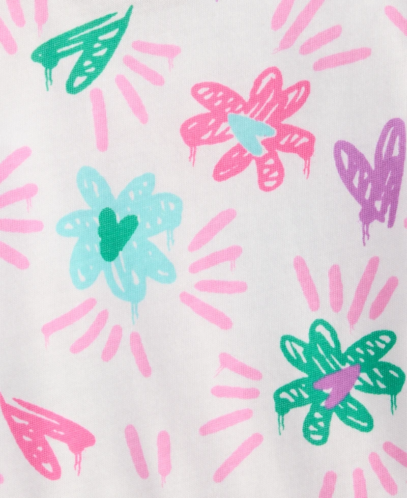 Epic Threads Toddler Girls Graffiti Hearts Printed Cotton Peplum Top, Exclusively at Macy's