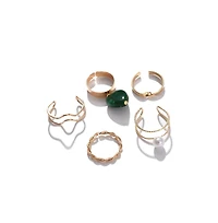 Sohi Women's Minimal Multi-Layer Ring