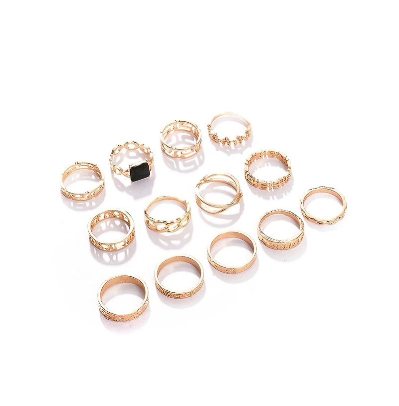 Sohi Women's Minimal Multi-Layer Ring