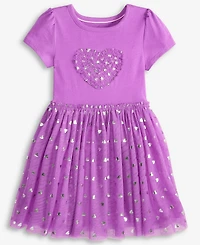 Toddler Girls Foil Heart Tutu Dress, Exclusively at Macy's