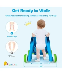 Costway Baby Sit-to-Stand Walker Push Walking Toy