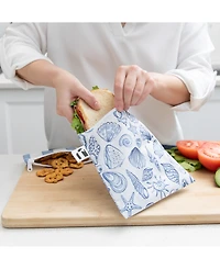 Bumkins Shells Large Snack Bags, 2 Pack