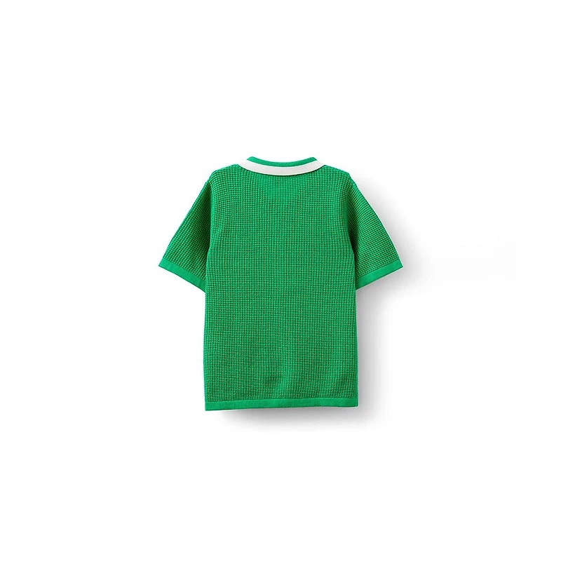 Cotton On Little Boys Little/Big Knitted Short Sleeve Shirt