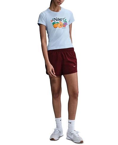 Nike Women's Graphic Cropped Slim-Fit Crewneck T-Shirt