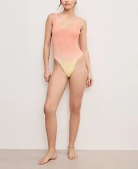 Good American Women's Always Fits Modern Ombre Tank Swimsuit