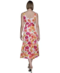 Karl Lagerfeld Paris Women's Floral-Print A-Line Dress