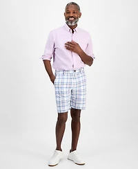 Club Room Men's Tonno Cotton Plaid Madras Shorts, Exclusively at Macy's