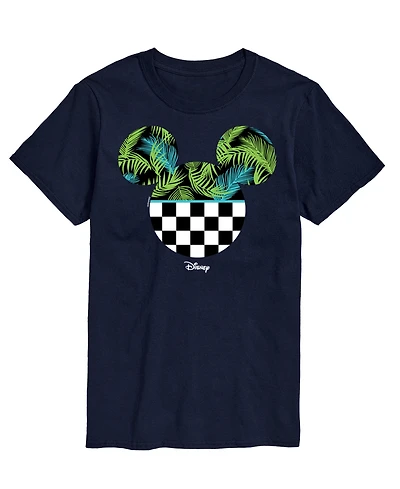 Airwaves Men's Disney Mickey Checkered Palm Head Short Sleeve T-Shirt