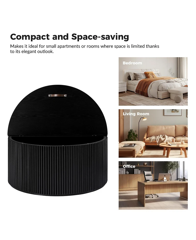 Lance 35.4" Round Coffee Table