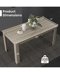 Rectangular Modern Dining Kitchen Table – Contemporary Dining Table for Kitchen or Dining Room