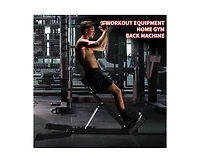 Roman Chair Back Extension, Dual Adjustable Back Extension Bench for Home Gym, Adjustable Back Exercise Machine Weight Capacity 330 Lbs, for Core Work