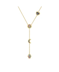 Patient Mind Multi Symbol Mother of Pearl Necklace