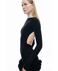 Nocturne Women's Frill Detailed Jersey Mini Dress