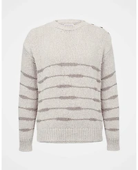 Celtic & Co. Women's Drop Stitch Breton Sweater