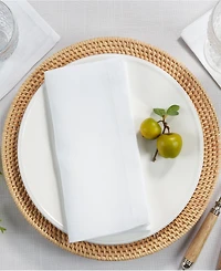 Saro Lifestyle Pure Linen Tea Napkins, 10" x 10"