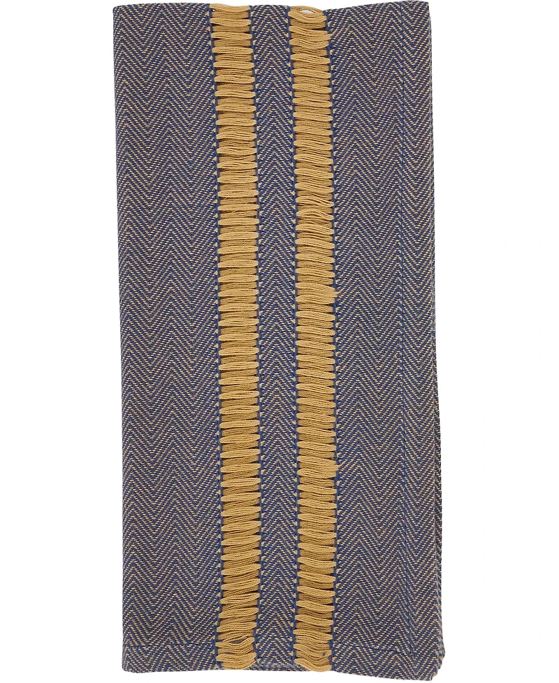 Saro Lifestyle Classic Stripe Placemats and Napkins, Set of 8