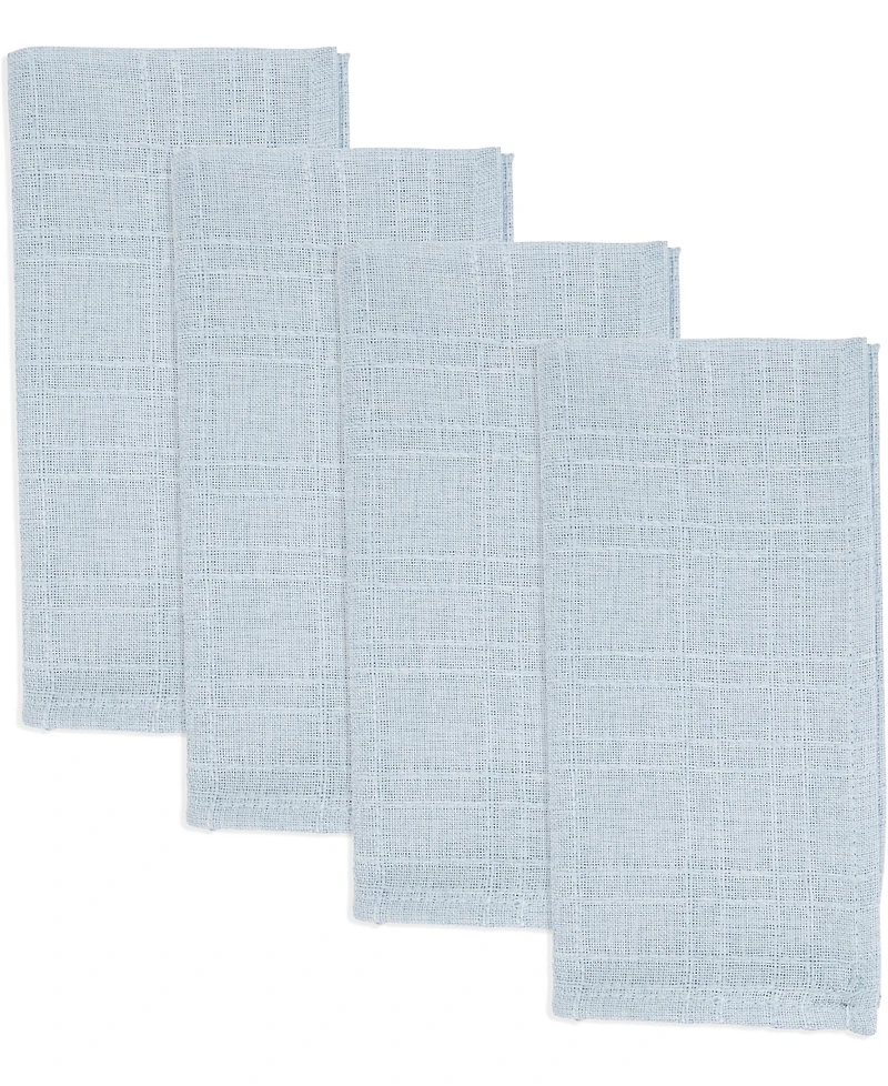 Saro Lifestyle Classic Stitched Plaid Napkins, 20" x