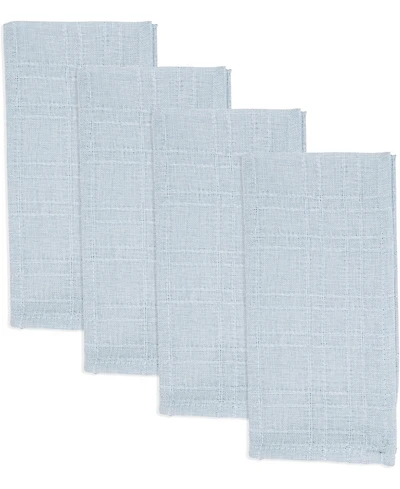 Saro Lifestyle Classic Stitched Plaid Napkins, 20" x