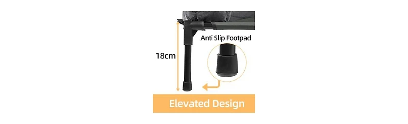 Bingopaw Raised Cooling Dog Bed-Outdoor With Removable Bolster