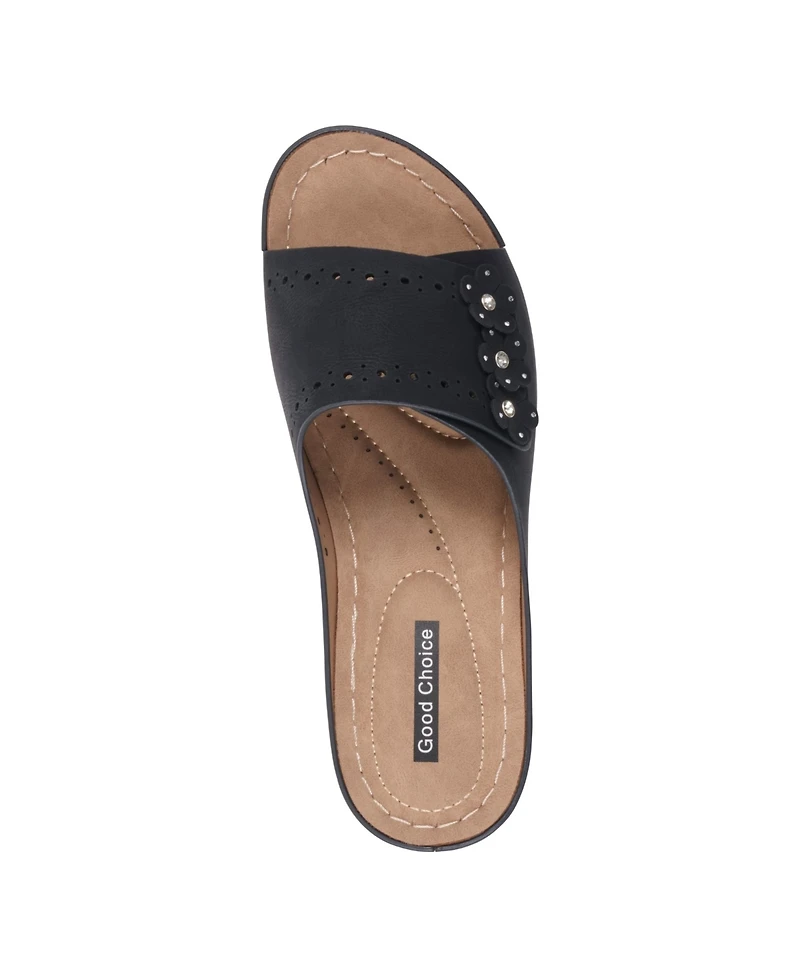Gc Shoes Women's Vega Floral Wedge Sandals