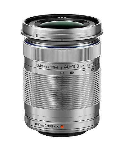 Om System M.Zuiko Digital Ed 40-150mm f/4-5.6 R Lens for Micro Four Thirds, Silver
