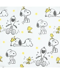 Peanuts Snoopy and Woodstock Convertible Canvas Tote Bag Purse With Backpack Straps And Adjustable Shoulder Strap