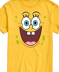 Airwaves Men's SpongeBob SquarePants Face Short Sleeve T-Shirt