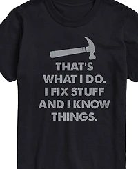 Airwaves Men's Father's That's What I Do Fix Things Short Sleeve T-Shirt