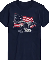 Airwaves Men's American Eagle Flag Short Sleeve T-Shirt